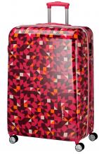 Rollenkoffer Travelite Campus M 68cm Quadro Pink lila orange