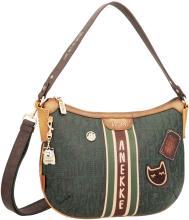 Hobobag Anekke The Forest Urban Bunt Grün Stickerei