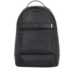 Hilfiger Tragessrucksack Lederlook Central Backpack Schwarz Backpack