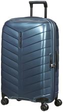 Reisekoffer dunkelblau Samonite Attrix Spinner M 67cm Steel Blue