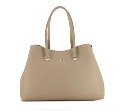 Shoppertasche Hilfiger Emblem Workbag Oat Milk Nude 
