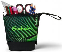 Satch Seismic Green Pennal Stifte recycelt schwarz grün