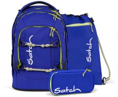 Schultaschenset Satch Pack Blue Climber blau Adventure Edition