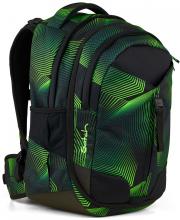 Schulrucksack Seismic Green individuell Satch Match grün schwarz recycelt