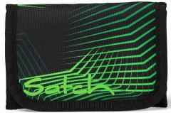 Portmonee Seismic Green schwarz recycelt Satch Grün