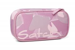 Federmappe rosa Tarnmuster Satch Heartbreaker mit Geodreieck