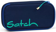 Schuletui Satch Crossed Blue dunkelblau Schlamperbox nachhaltig