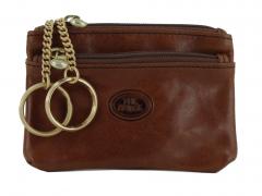 The Bridge Schlüsseletui Cognac braun Echtleder