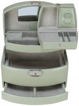 Schmuckkästchen hellgrün Windrose Merino Moda Salbei Feinsynthetik