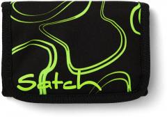 Geldbörse schwarz neongrün Satch Wallet Green Supreme