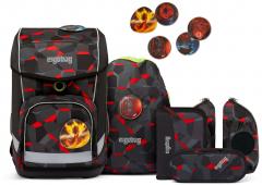 Schülerset 6-teilig Ergobag Cubo Light TaekBärdo Ninja Drachen