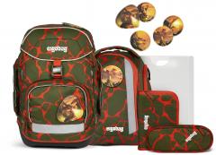 Ergobag Pack FeuerspeiBär Lumi Edition Drachen grün orange Schulranzenset