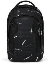 reflektierende Schultasche Ninja Matrix Satch Match Plus schwarz mitwachsend
