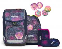 Schulranzen-Set reflektierender Print Sportbeutel Pennal ergobag cubo Bärlaxy