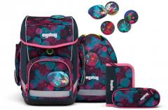 Ergobag Schulrucksackset dunkelblau pink Cubo KorallBär 