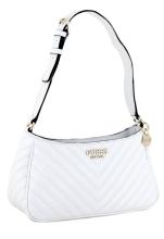Abendtasche Guess Keillah Shoulder Bag White Steppnähte