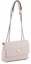 gesteppte Überschlagtasche Guess Giully Quiltes Crossbody Light Beige rosa