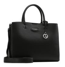 Doppelgrifftasche L.Credi Helene Klassiker schwarz