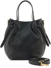 Kurzgrifftasche schwarz Leder FREDsBRUDER Just Easy Little Basket schwarz