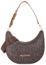 elegante Schultertasche Valentino Logoprint braun Regina RE