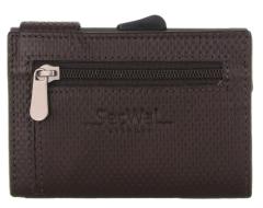 RFID-Schutzhülle SecWal Osaka braun geprägtes Leder