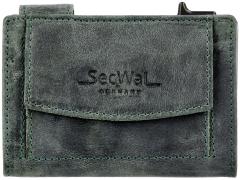 SecWal Kartenetui mit Münzfach und Scheinfach Hunter grün