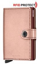 Secrid Kartenbörse Miniwallet rosa metallic glänzend RFID-Schutz