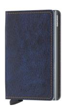 Kartentäschchen Secrid Slimwallet Indigo 5 blau Titanium