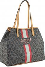 Henkeltasche Alloverprint Black Logo Innentasche Guess Vikky