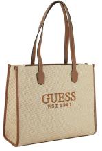 Bastshopper Guess Silvana Natural Cognac Stickerei braun