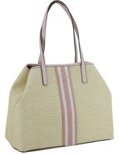 Korbtasche Guess Vikky Rose Innentasche  Streifen