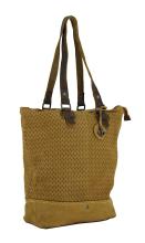Shopper Harbour2nd Ankerliebe Mustard Senfgelb Innentasche Used Style
