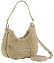 elegante Mario Valentino Umhängetasche beige Special Fadia Plüsch