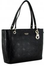 Shopper mit Logoprägung schwarz Guess Galeria Tote