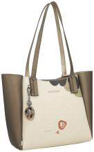 Shoppertasche Anekke Sophia Gaia beige metallic Prägung