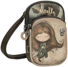Smartphonetasche Crossbody Anekke Real Glitzer taupe