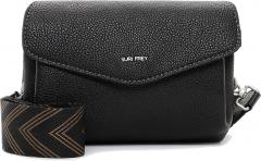 schwarze Schultertasche mit Überschlag Cathy Suri Frey