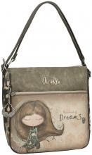 Taschenrucksack Anekke Real Hobobag Stickerei beige taupe