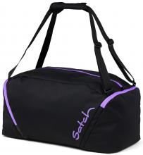 schwarze Satch Freizeittasche Schuhfach Purple Phantom lila