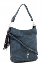 Suri Frey Beuteltasche Romy Blue dunkelblau Stanzmuster