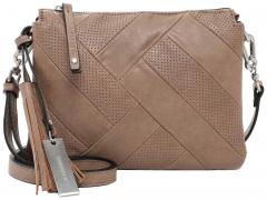 Crossovertasche Lyndsey Suri Frey klein Dunkelbeige perforiert