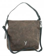 Suri Frey Nicy Handtasche Rautenmuster gestanzt braun