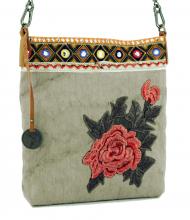 Suri Frey Tammy Umhängetasche Rose Stickerei Grey