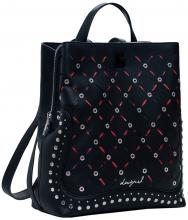 schwarzer Desigual Rucksack Cutouts Back Yankee Sumy Mini Nieten