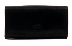 The Bridge Damengeldtasche Leder schwarz