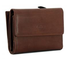 Damenbrieftasche mit Überschlag The Bridge Story Donna Marrone braun