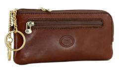 Schlüsseletui groß The Bridge Story Cocnac Zpper braun