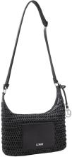 L.Credi kleine Basttasche Ramina schwarz vegan