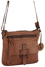 Crossovertasche Harbour2nd Hazel Leder cognac Vintage Anker