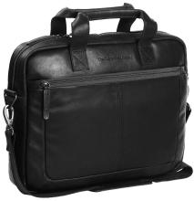 Laptoptasche schwarz The Chesterfield Brand Calvi Waxed Pull Up